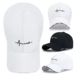 Breathable Adjustable Sun Hats Cotton Solid Color Baseball Cap UV Protection Men