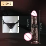 Wearable Realistic Strapon Dildo Skin Testicles Sliding Anal Vagina Sexy Adult Masturbation - Image 16