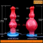 SXXY Large Ejaculation Dildo with Two Knot Inflatable Anal Plug  Squirting Penis Vaginal Masturbation Adult Sex Toys Unisex - Image 2