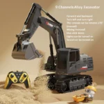 Alloy Remote Control Excavator Toy Car with Lights Sound Effect Electric Excavator Automobile Engineering Vehicle Children Gifts - Image 9