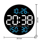 Digital Wall Clocks Large Screen With Timing Countdown Function Clocks For Home Bedroom Living Room Office Home Decoration