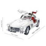 1:32 300SL for Benz Car Model Sound and Light Pull Back Children's Toy Collectibles Birthday Gift Toys for Kids - Image 6