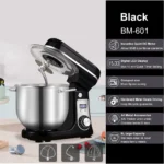 BioloMix Kitchen Food Stand Mixer, Blender, Quiet Motor, Cream Egg Whisk, Whip Dough Kneader, 6-Speed, 1200 W, 6 L, DC - Image 10