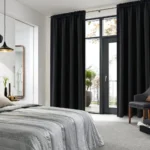 1 Panel Blackout Curtains Light Reducing Thermal Insulated Grommet Black Out Curtains Panels Drapes for Living Room Bedroom - Image 5