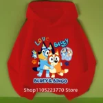Kids Bluey Hooded Sweatshirt Fall Winter Warm Soft Pullover Comfortable Playwear for Boys Girls - Image 4