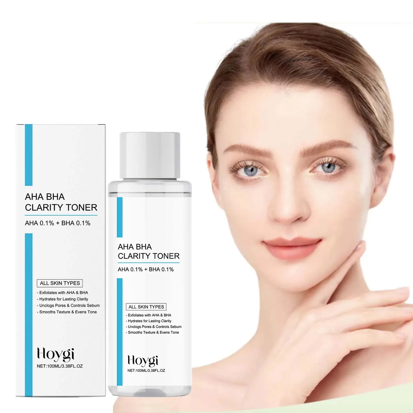 S66cad33d1d4b4008998e364254d5294de.webp AHA BHA Toner Gentle Exfoliating Toner for Oily Skin Pore Refining Soothing Hydrating Facial Essence Daily Oil Control Skincare
