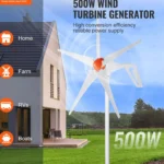 SucceBuy Wind Turbine Generator 12V 500W/800W Wind Turbine Wind Power Generator with MPPT Controller Suitable for Home Farm RVs - Image 2