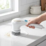 Electric Grease Scrubber, Rechargeable Powerful Cleaning Brush, Handheld Cordless Cleaner for Kitchen, Sink, Tile, 25x11
