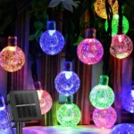 Solar String Lights Outdoor 200 Led Crystal Globe Lights Waterproof Solar Festoon Fairy Light for Garden Christmas Outdoor Decor - Image 9