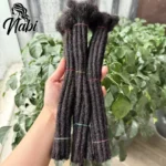 Nabi Original Dreadlocks Human Hair 6-20 inch 80 Strands Full-head Handmade Remy Human Hair Locs Extensions for Afro Men Women - Image 5