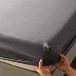 High Quality Fitted Sheet – Microfiber Soft Touch, Deep Pocket 25cm, Wrinkle Free Anti-Slip, Solid Color Twin/Full/Queen/King