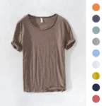 T-Shirt for Men, 100% Cotton, Lightweight,Breathable,Slim-fit.
