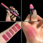 Velvet Luxe" 5-Color Matte Lipstick Set | Ultra-Pigmented & Non-Stick | Velvet Smooth Finish | Long-Lasting Show Color Lip Gloss - Image 3