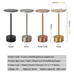 LED Table Lamp Touch Sensor Night Light USB Rechargeable Portable Bedroom Night Light Wireless Reading Lamp Restaurant Hotel Bar - Image 2