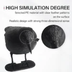 3D Animal Target Simulation Crow Bow and Arrow Hunting Training Decoy PE Scaring Birds Garden Decoration Archery Accessories