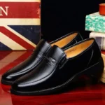 Leather Men Formal Shoes Luxury Brand 2023 Men's Loafers Dress Moccasins Breathable Slip on Black Driving Shoes Plus Size 38-44 - Image 3