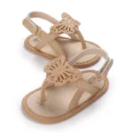 Spring and summer baby shoes cute indoor baby slippers baby toddler learning to walk girl sandals first step walker 0-18M - Image 3