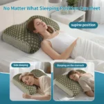 Buy one, get one free! Couple's Soft Knit Neck Massage Pillow - Adjustable ergonomic design for enhanced sleep comfort. - Image 4