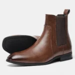 40~46 Chelsea Boots Men 2024 Brand Comfortable Fashion Leather Men Boots #KD431 - Image 8