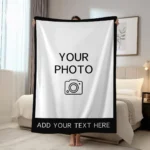 1pc Personalized picture and text customized blankets, gift blankets tailored for children, parents, lovers, lovers, and friends - Image 11