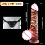 Wearable Realistic Strapon Dildo Skin Testicles Sliding Anal Vagina Sexy Adult Masturbation - Image 10