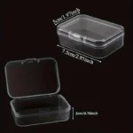 30 Square PP Plastic Storage Boxes with Lids - 2-5inch Semi-Transparent Organizing Containers, Suitable for Jewelry - Image 3