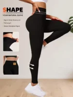 High-waisted leggings for women, abdominal control and buttock-lifting tight pants