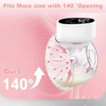 F1 Household Wearable Breast Pump Hands Free Electric Breast Pumps Comfort Breastfeeding Milk Collector with Milk storage bag - Image 2