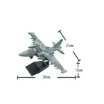 1:72 Scale Ukrainian Air Force Su-25 Frogfoot Attack Aircraft Plastic Snap Assembly Model Kit - Digital Camouflage Military Plan - Image 7