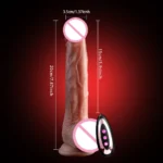 Realistic Dildo Telescopic Vibrator Sexy Adult Vagina Masturbation Female Male Anal - Image 14