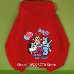 Kids Bluey Hooded Sweatshirt Fall Winter Warm Soft Pullover Comfortable Playwear for Boys Girls - Image 8