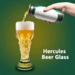 Trophy Beer Glass Cup World Cup 2026 Soccer Themed Premium Style for Man Cave Decor Home Bar Drinking & Football Fan Unique Gift
