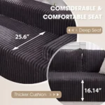 Cloud Modular Sectional Sofa Couch L-Shape Memory Foam Oversize Chaise Living Room Furniture Set Customized