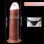Wearable Realistic Strapon Dildo Skin Testicles Sliding Anal Vagina Sexy Adult Masturbation - Image 12