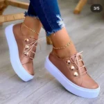 Women Casual Sneakers Woman Fashion Spring Leather PU Sneakers Female Platform Vulcanize Shoes Zapatillas De Mujer - Image 10