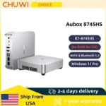 CHUWI AuBox Mini PC AMD Ryzen7 8745HS DDR5 No RAM No ROM No OS WiFi6 BT5.2 2.5G LAN Support Quad DisplaysUp to 4K Windows 11 Pro