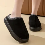 Indoor plush cotton slippers soft and comfortable winter shoes women's fashion home shoes women's winter slippers non-slip - Image 4