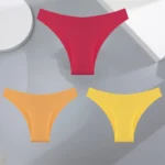 3Pcs Ultra-thin Seamless Silk Underwear Women's Panties Sexy Low-Waist Stretch Bikini Solid Color Briefs Lingerie XS-XXL Fashion - Image 8