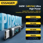 Essager 240W USB Type C To USB C Cable 100W PD 3.1