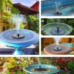 13cm, 16cm, 18cm Solar Fountain Pumps - Ideal for Outdoor Garden Pools, Bird Baths, Small Ponds. 8-Nozzle Floating Model - Image 5
