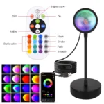 Tuya Smart Sunset Lamp USB Projector LED Night light with Remote Bluetooth App Control Atmosphere Mood Light for Photography - Image 2
