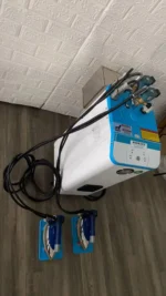4KW Electric Steam Boiler Industrial Ironing Machine with Double Irons - Image 4