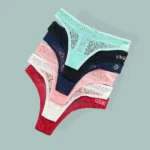 Moonflame 5Pcs Lace Thongs Woman Underwear Lingerie For Women T-back Ladies Transparent G-string Girls Panties