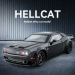 1:24 Dodge Challenger SRT Hellcat Redeye Muscle Alloy Diecast Car Model Computer Desktop DIY High Simulation Collection Ornament