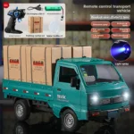 Spray Acousto-optic Remote Control Car Simulation Double Door Micro Card Drift Car Bread Truck Children's Toy Car - Image 8