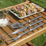 7-Piece Stainless-Steel BBQ Cooking Utensils Set with Case - Image 6