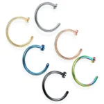 2/10pcs 20G Fake Nose Rings for Women Men,316L Stainless Steel Clip On Lip Rings Labret Ring Nose Piercing Jewelry - Image 4