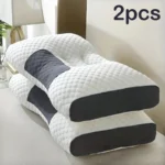 2pcs Massage Neck Pillows Adjustable Ergonomic Orthopedic Contour Support, High-Quality Pillow Core, All-Season Sleeping Comfort - Image 12