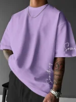 The 2025 summer new men's T-shirt features a casual fashionable comfortable soft and breathable 3D striped pattern print - Image 5