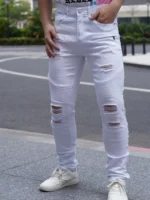 Fashionable Distressed Men's Jeans - Image 6